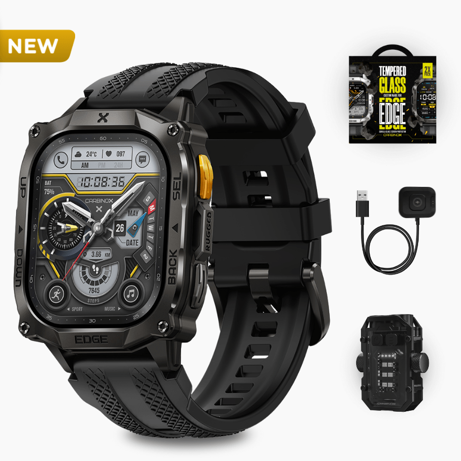 Carbinox Edge Smartwatch – Ultimate Pack