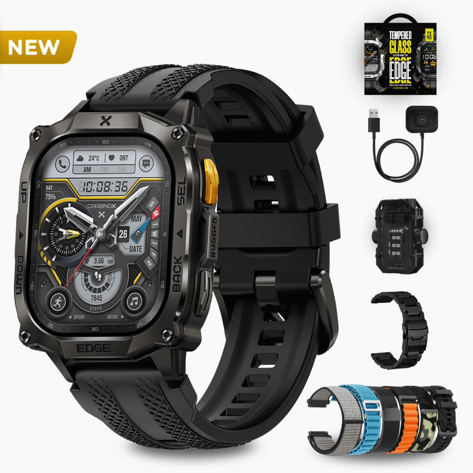 Carbinox Edge Smartwatch – Ultimate Pack