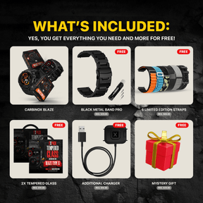 Carbinox Blaze Smartwatch – Ultimate Pack